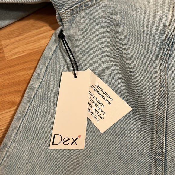Dex Distressed Denim Jacket, Size Small, NWT - Picture 11 of 12